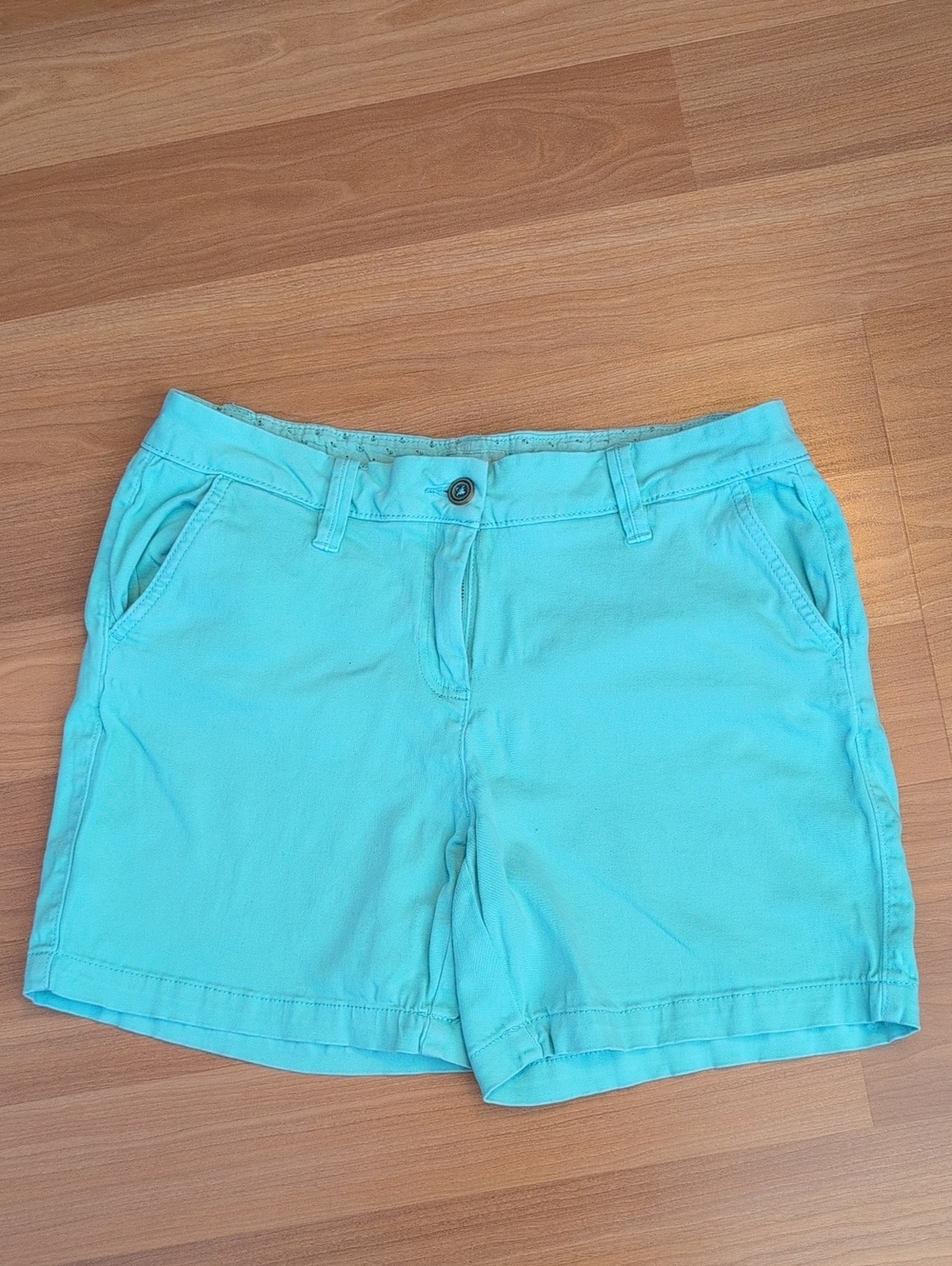 Land 'n Sea Women's Classic Turquoise Cotton Shorts Size 6